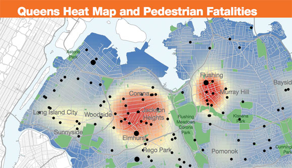 It's not the first time Queens has been cited for danger. This map is from 2015, when local politicians called for more safety improvements.