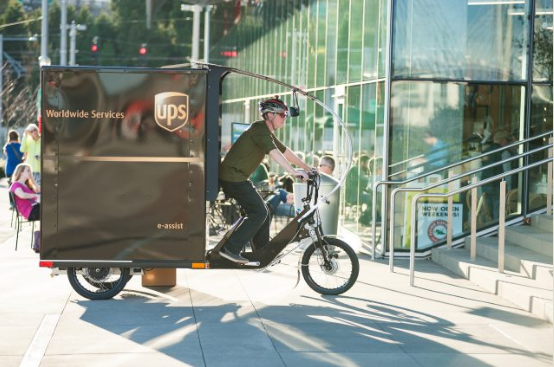 UPS Begins Delivering Packages via E-Trike in Portland