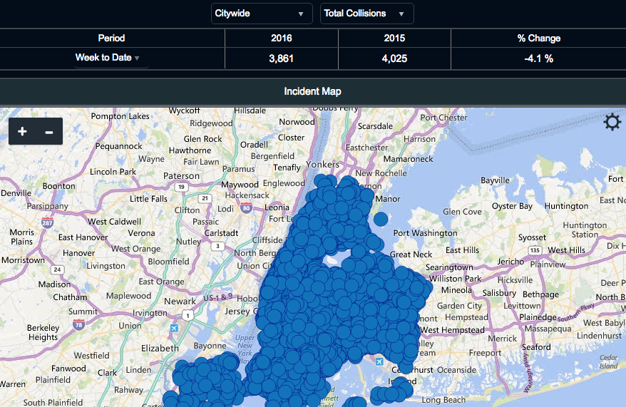 City Hall Puts NYPD’s TrafficStat Crash-Mapping Tool Online