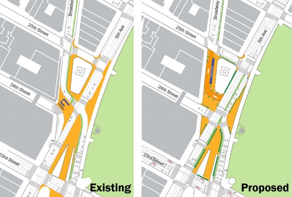DOT Plans to Turn Broadway by Madison Square Into a “Shared Space”
