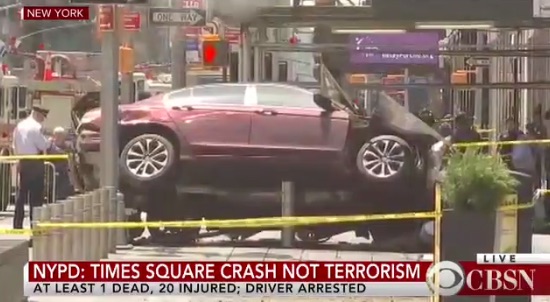 Driver Hits Multiple People on Times Square Sidewalk: 1 Dead, 22 ...