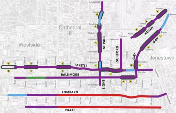 It’s No Red Line, But These New Transit Lanes Will Speed Up Trips for Baltimore Bus Riders