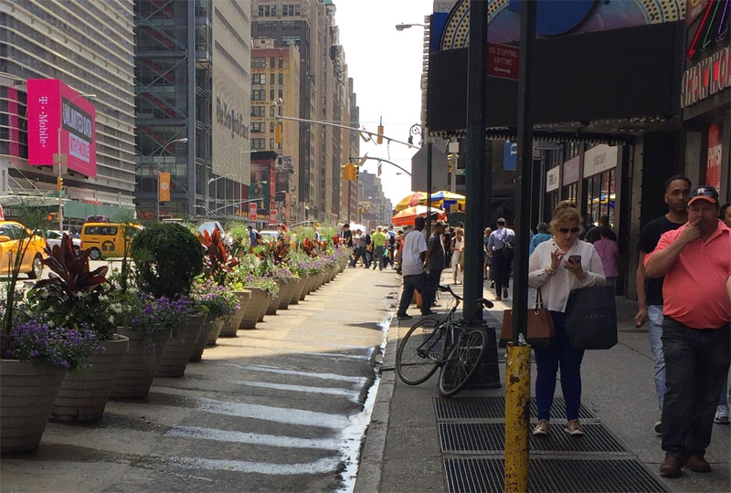 Eyes on the Street: Breathing Room for Pedestrians on Eighth Avenue in Midtown