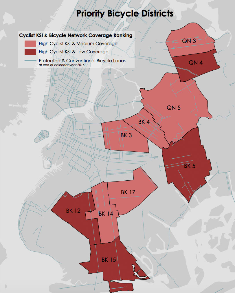 These 10 Neighborhoods Won’t Be Voids in the Bike Network Much Longer, Says DOT