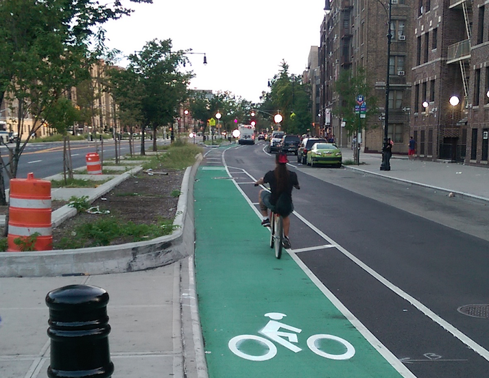 Eyes on the Street: The Grand Concourse Bike Lanes Get an Upgrade