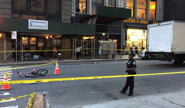 NYPD: “No Criminality Suspected” After Turning Box Truck Driver Kills Cyclist in Tribeca