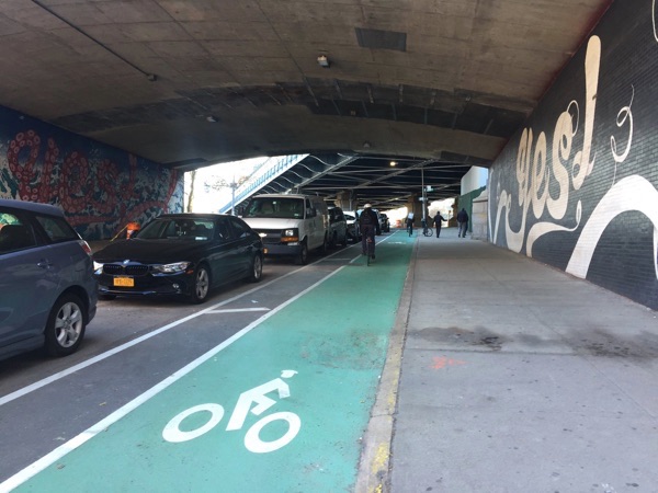 Eyes on the Street: Jay Street Bikeway Segment Connects DUMBO to Downtown Brooklyn and the Manhattan Bridge
