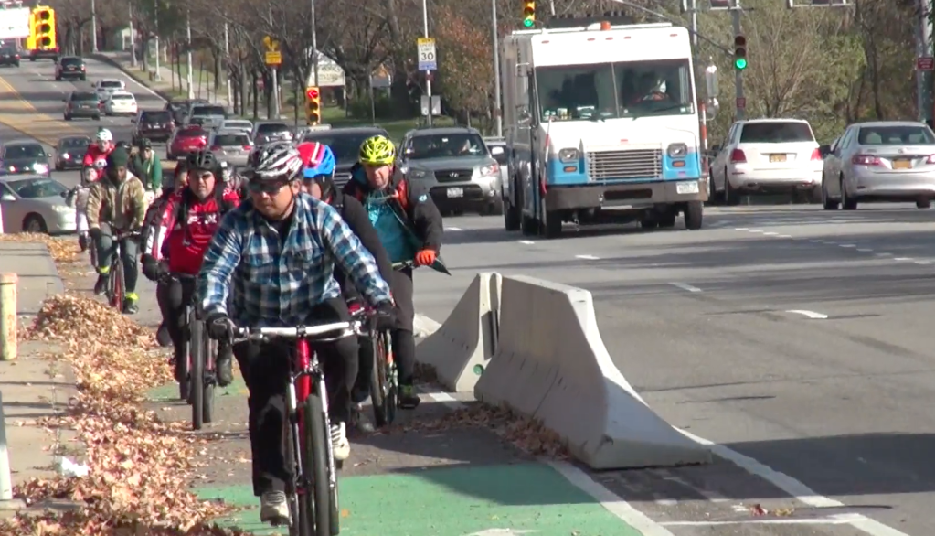 The Northern Boulevard Protected Bike Lane Celebration Ride