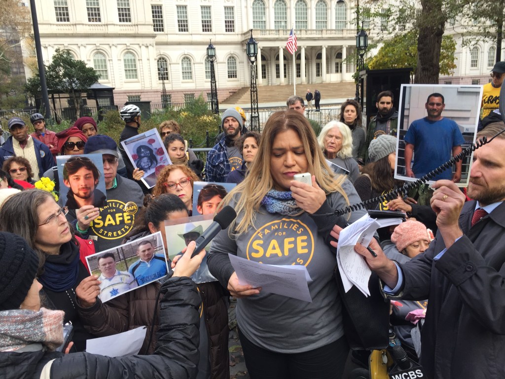 Families of Crash Victims Call for Action at City Hall on World Day of Remembrance
