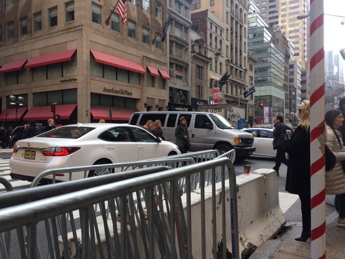 NYPD Keeps on Junking Up Midtown Streets With Fences and Barricades