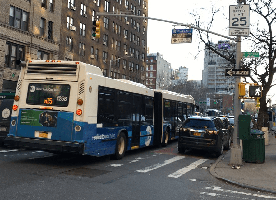 Street Cheats: The 13th Precinct Parks All Over the Second Ave Bus Lane