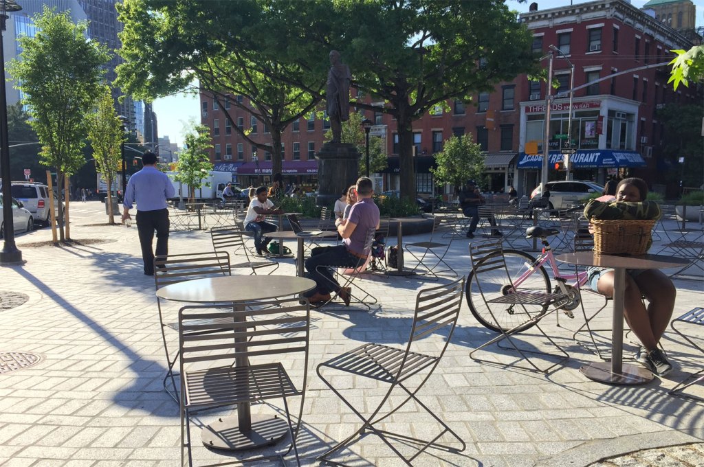 Eyes on the Street: Fort Greene’s Fowler Square Plaza Is Back and Better Than Ever