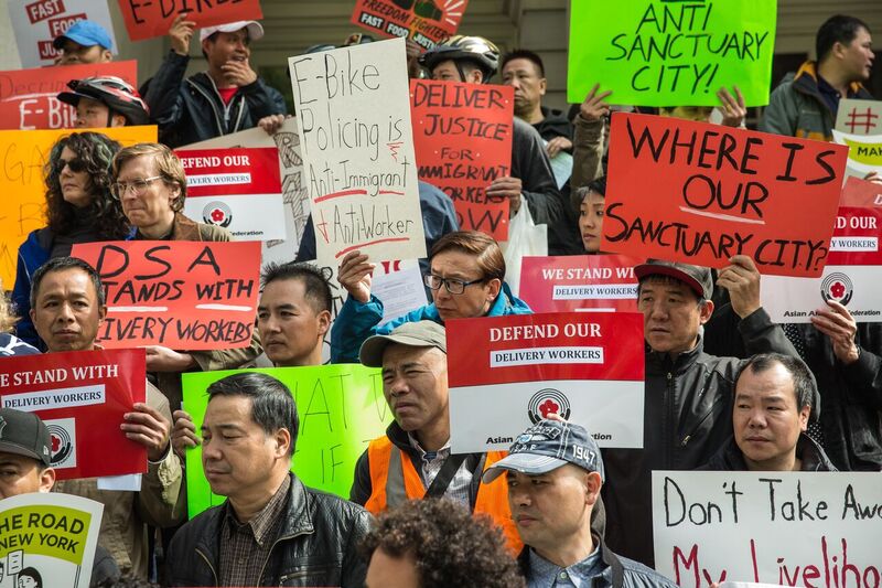 Delivery Workers Say de Blasio’s Proposed E-Bike Rules Won’t Help Them
