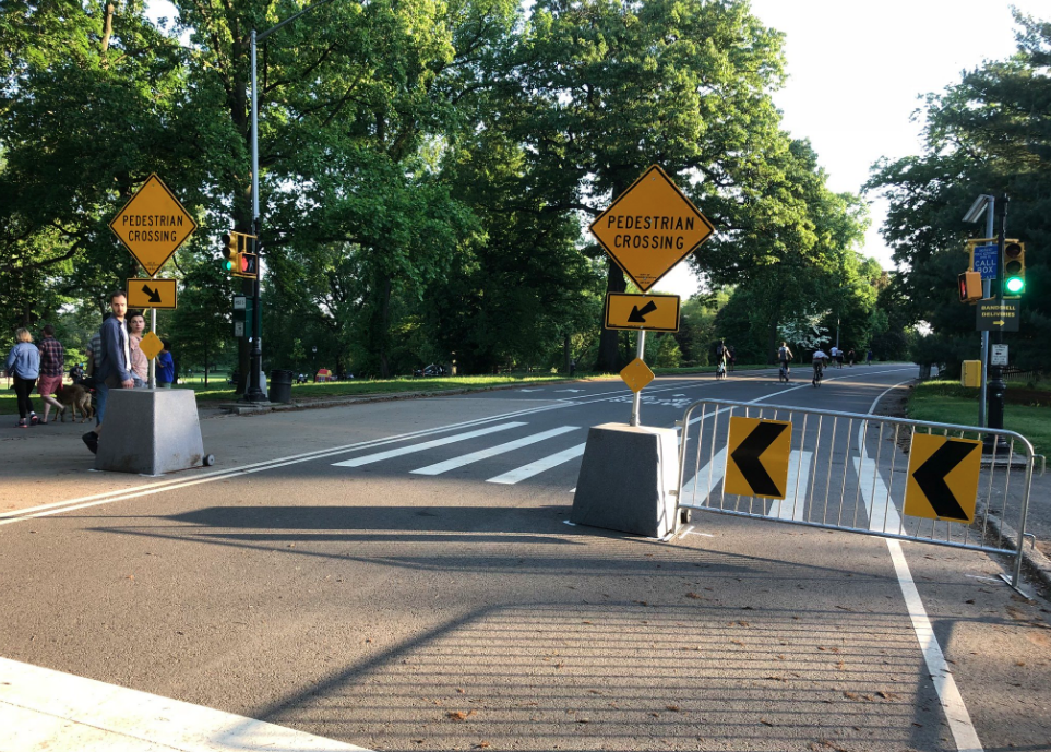 Eyes on the Street: Heavy Blocks and Barricades on Prospect Park Loop