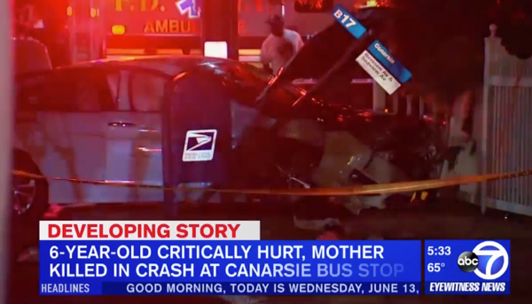 NYPD: No Charges After Drivers Collide, Killing Shaena Sinclair and Injuring Her 6-Year-Old Son on Canarsie Sidewalk