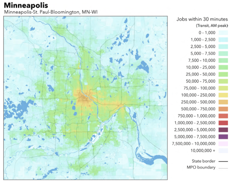 These Are the American Cities Where Transit Access to Jobs Is Getting Better