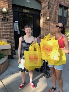 Two activists from Fight Back Bay Ridge. Photo: FBBR