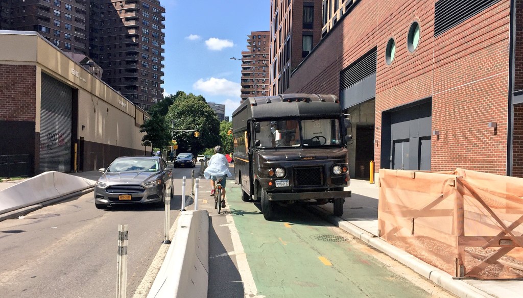 Just Another Day in New York City’s Perpetually Blocked Bike Lanes