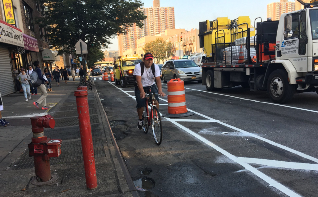 Fourth Avenue Protected Bike Lane is Very Delayed