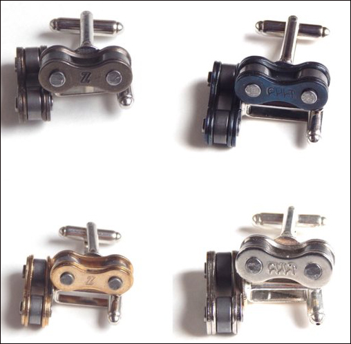 bike cufflinks