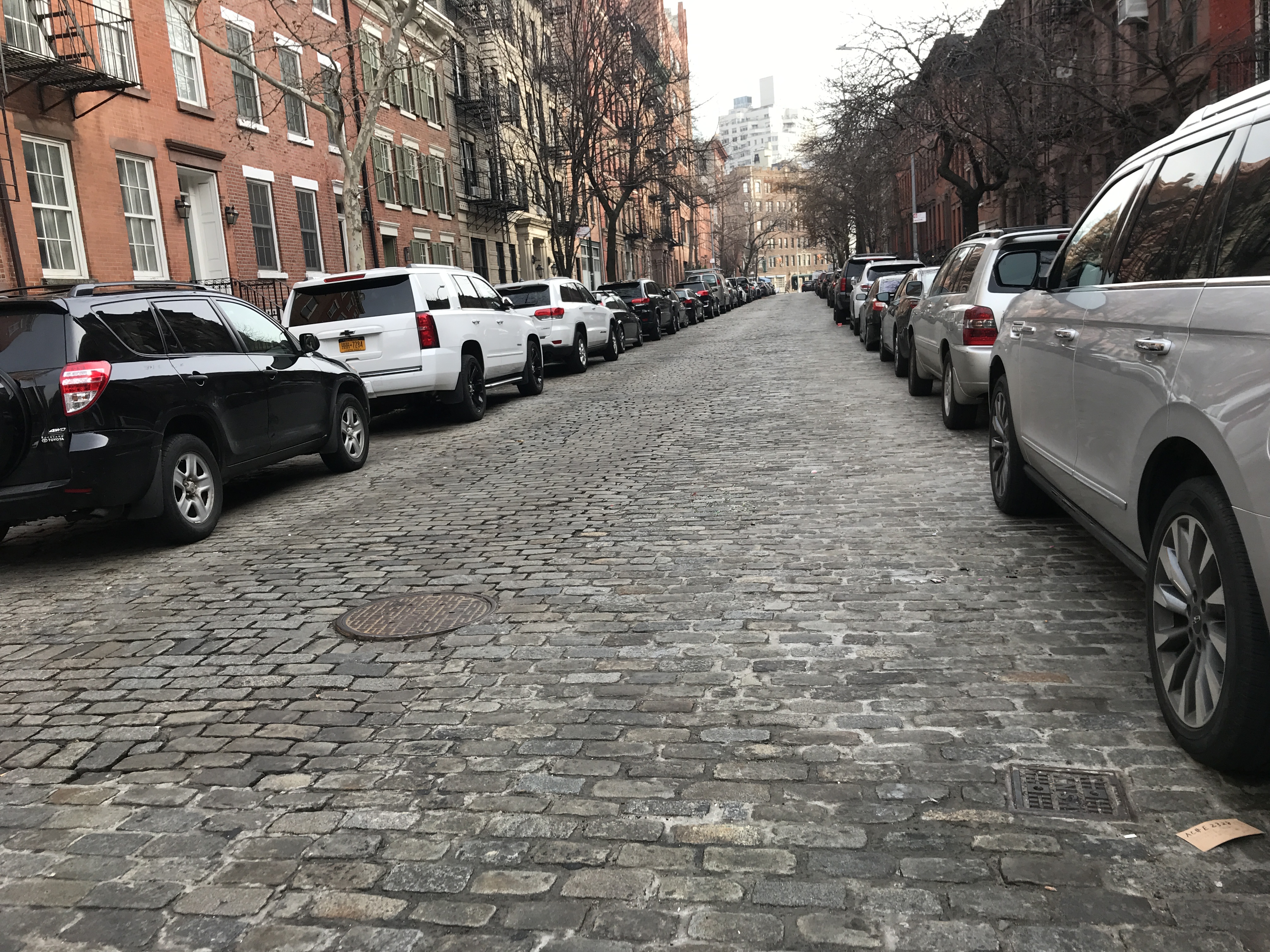 This block of 12th Street is listed in the mayor's press release as a protected bike lane. Photo: Gersh Kuntzman