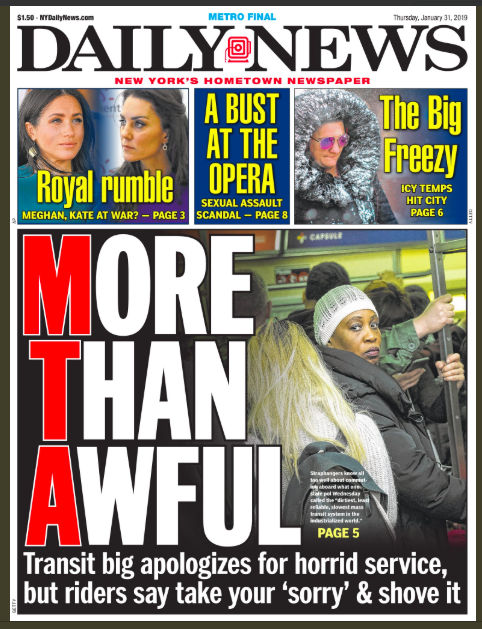 Daily News MTA more than awful