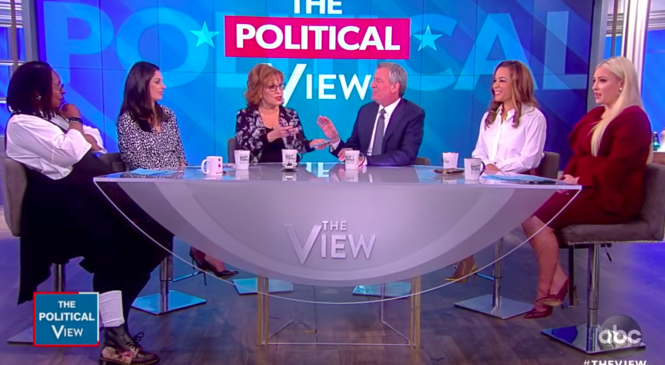 Mayor de Blasio pushed back against an onslaught of anti-bike vitriol hurled at him Wednesday on ABC's "The View."