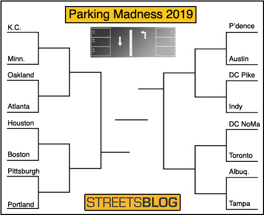 PARKING MADNESS 2019: Fill In Your Streetsblog Bracket Today