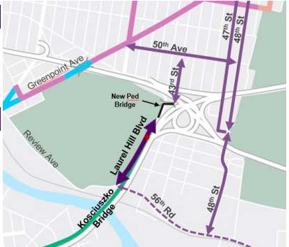 DOT Says Bike Path on Kosciuszko Bridge Will Link to Network