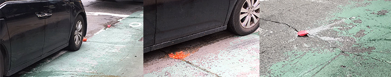 Activists to DOT: ‘This Smashed Tomato Could Be My Head!’