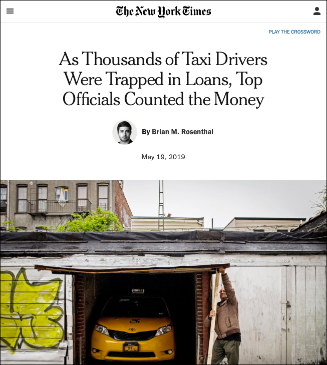 How the Times covered the story.