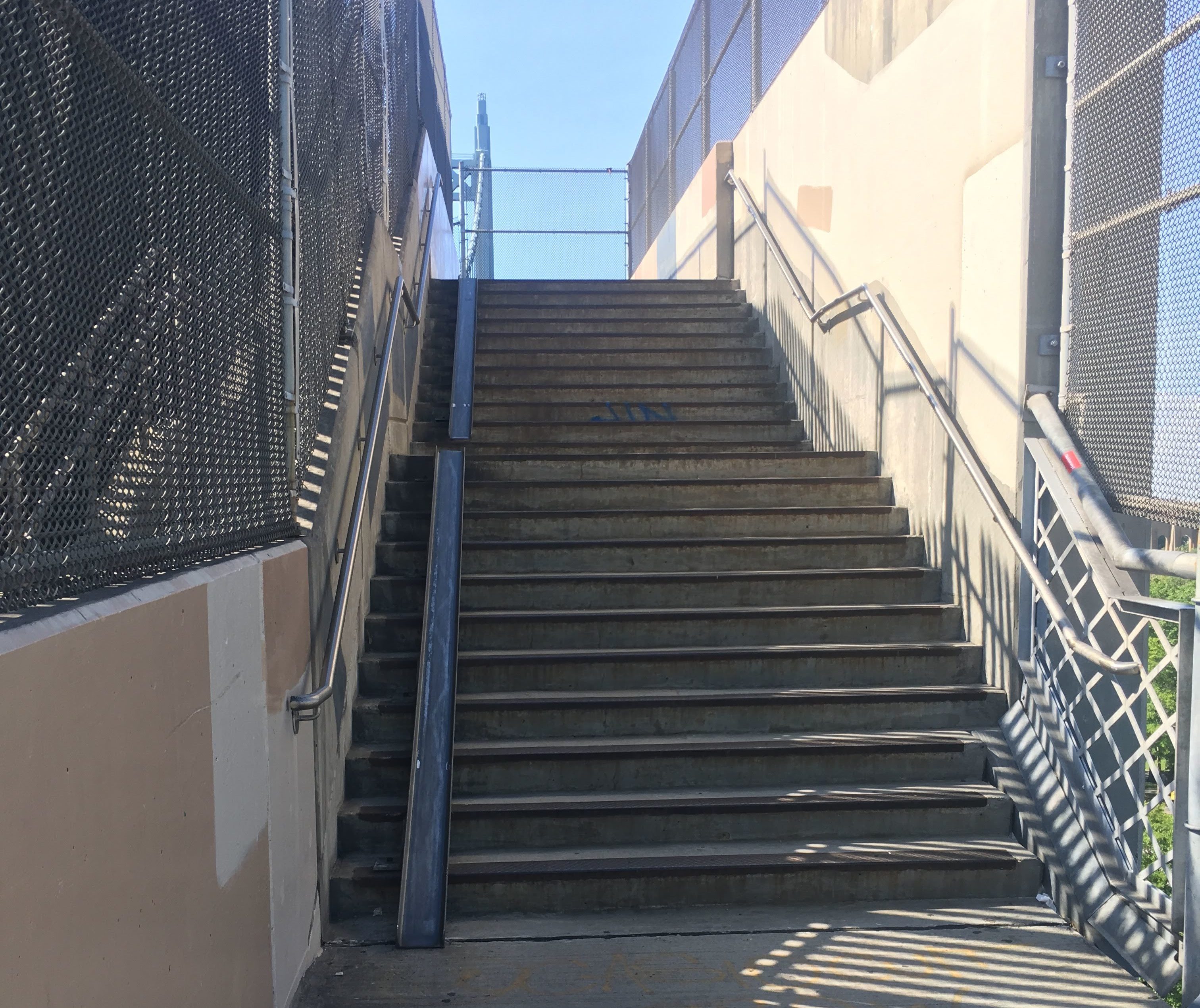 The stairway fro the Queens approach to the Triborough Bridge is going straight to Hell. Photo: Steve Scofield