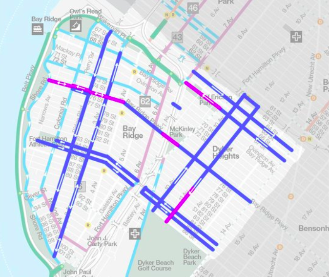 City Will Defy Community Board and Paint Bay Ridge Bike Network