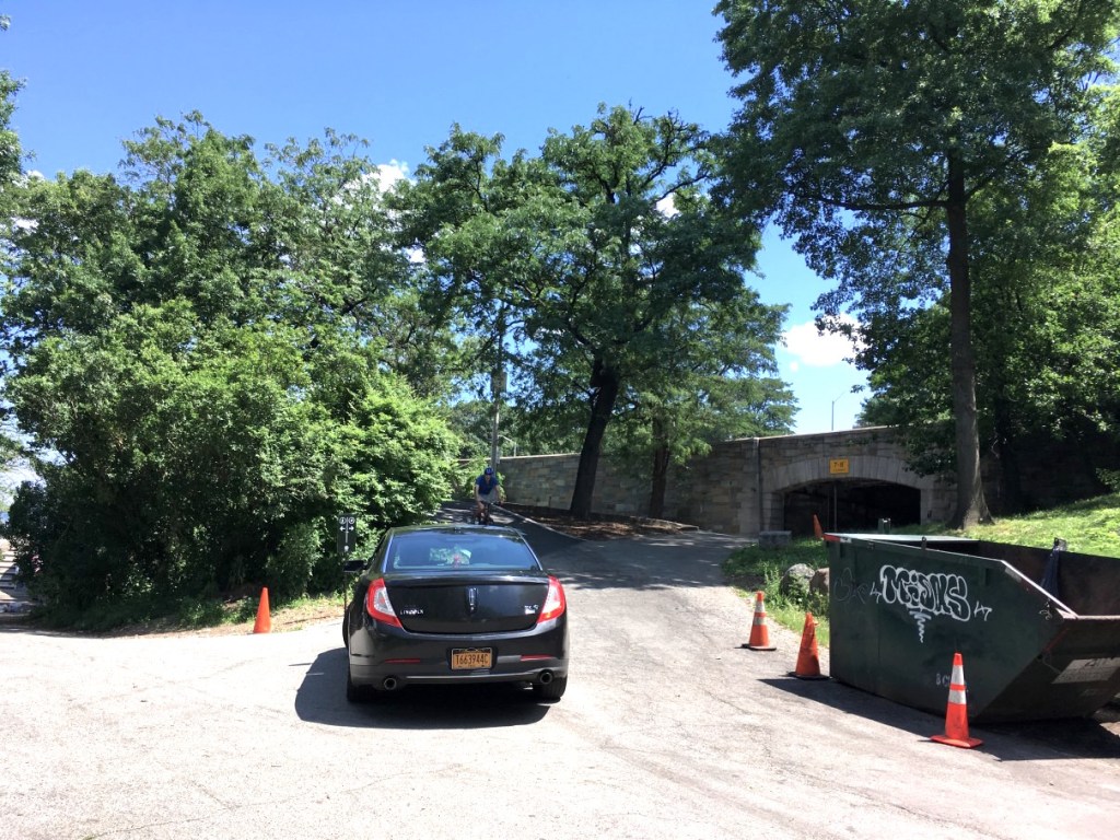 Eyes on the Street: Fresh Hazards for Riverside Park Bike Bypass