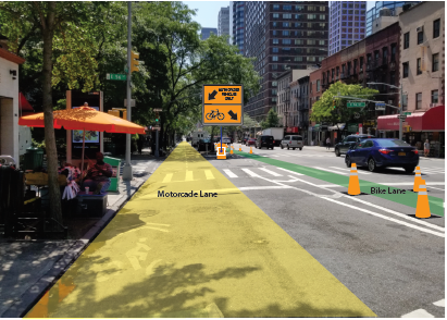 Second Avenue between 57th and 53rd Streets. Photo: DOT.