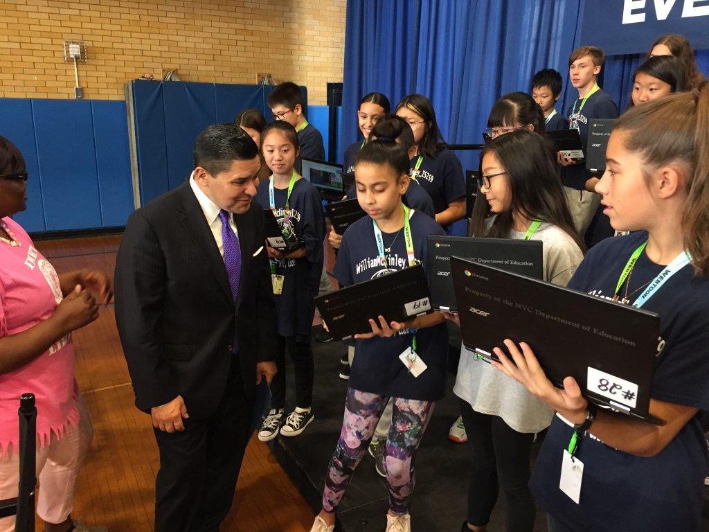 Schools Boss: ‘I Haven’t Talked to Mayor About Keeping Cars Away from Kids’