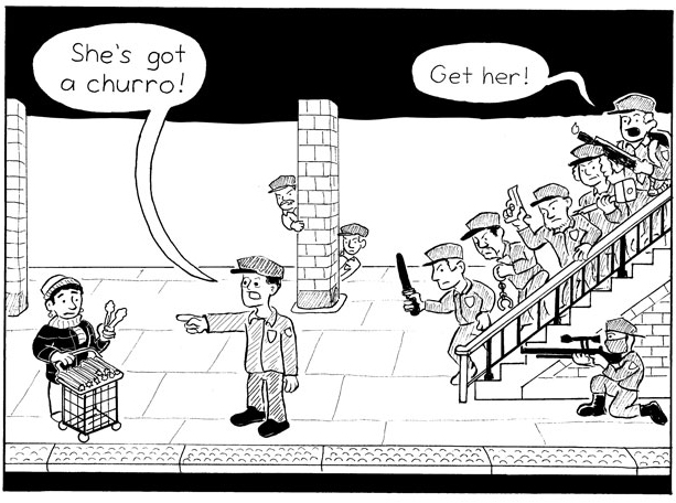 A Round and a Roundy: Cartoon Mocks NYPD ‘Churro Crackdown’