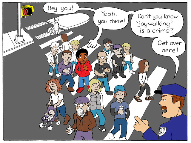 A Round and a Roundy: ‘Jaywalking While Black’ Reveals the Worst About Cops