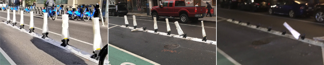 Eyes on the Street: Drivers Destroyed a Protected Bike Lane … in 24 Hours!