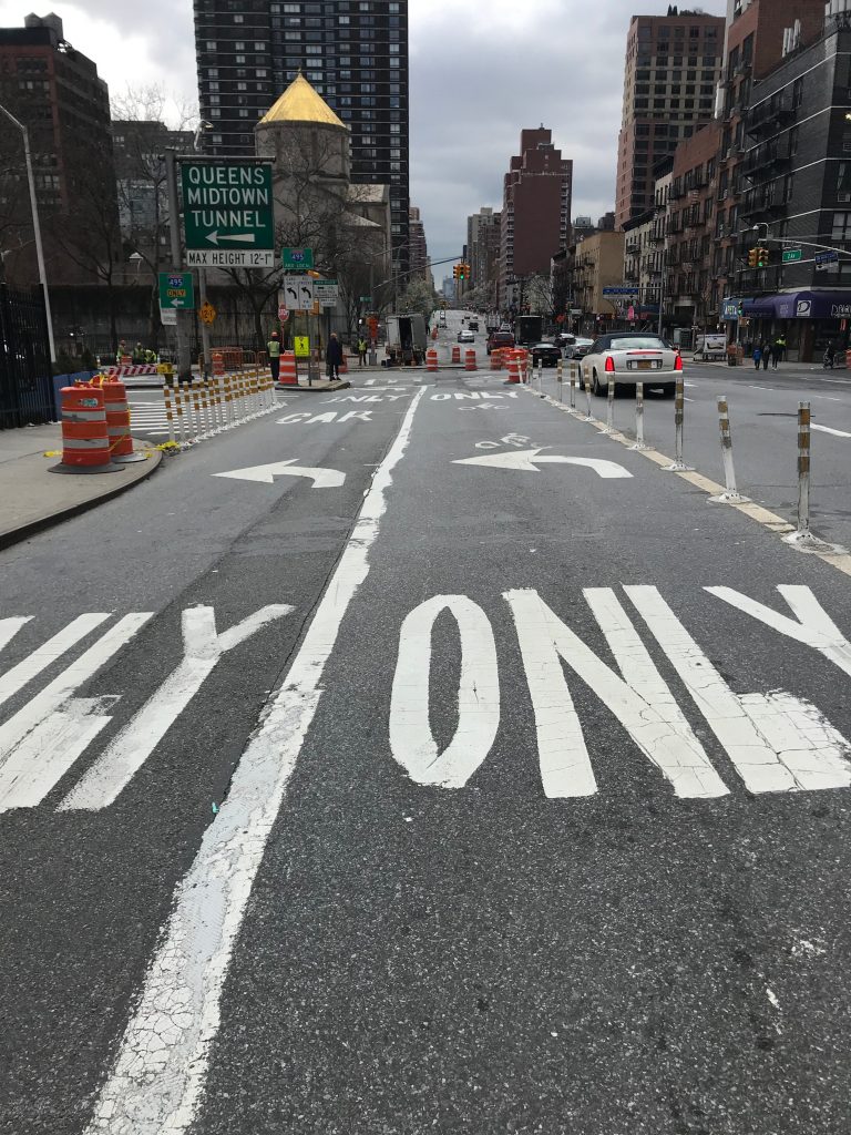 … But Second Avenue’s Temporary PBL Has DISAPPEARED!
