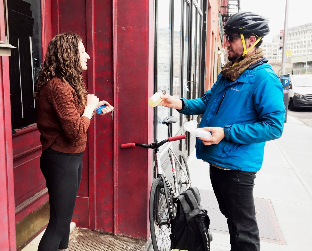 Ride On: Brooklyn Bartender is Biking Door To Door To Provide Essential ‘Medication’