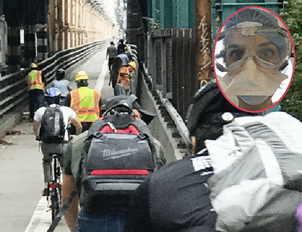 Bellevue Cyclist and Healthcare Hero to Mayor: ‘We Risk Our Lives Everyday; We Shouldn’t Have To On The Street, Too’