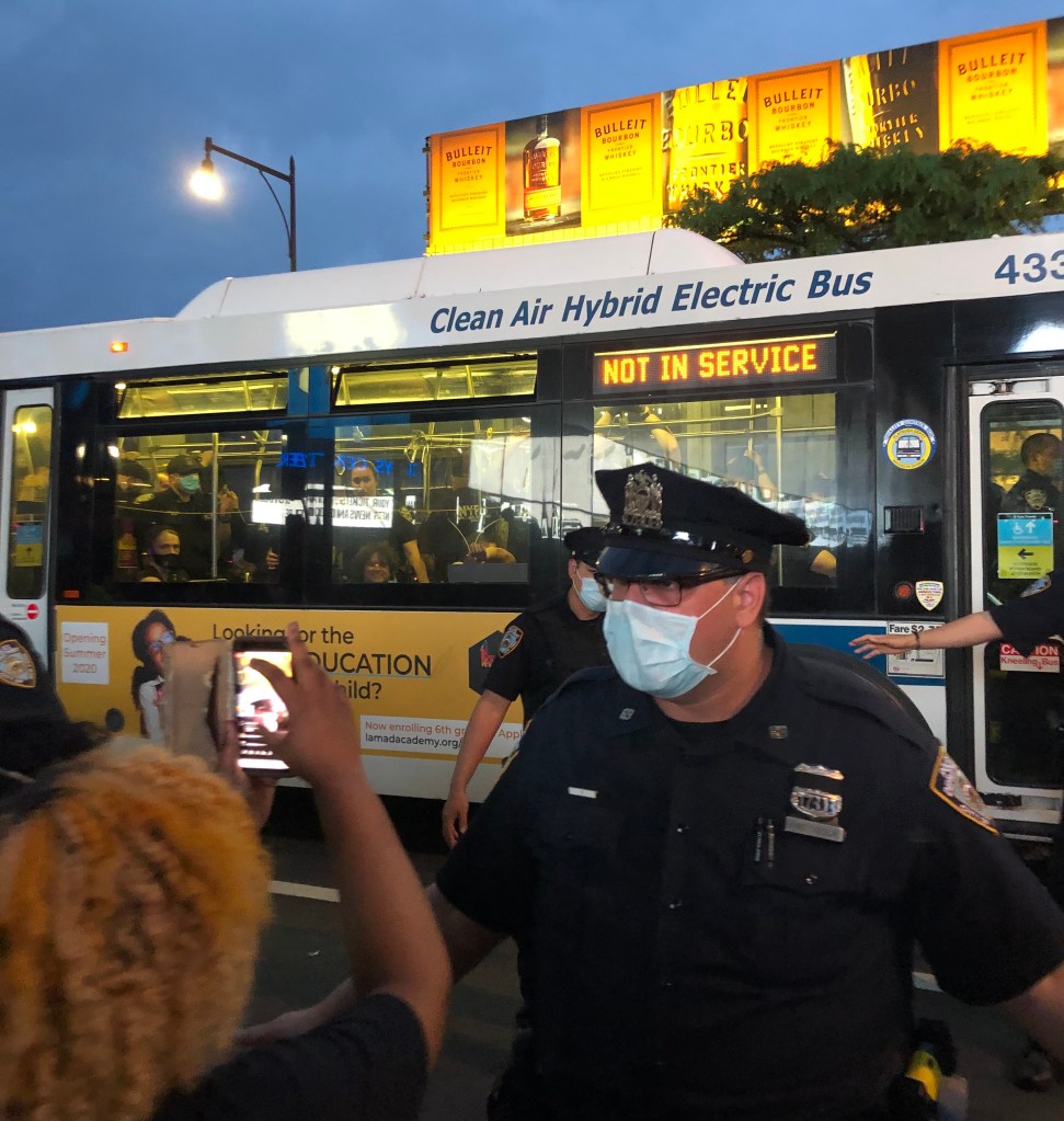 MTA Bus Driver Refuses to Help Cops Haul off Anti-Brutality Protesters