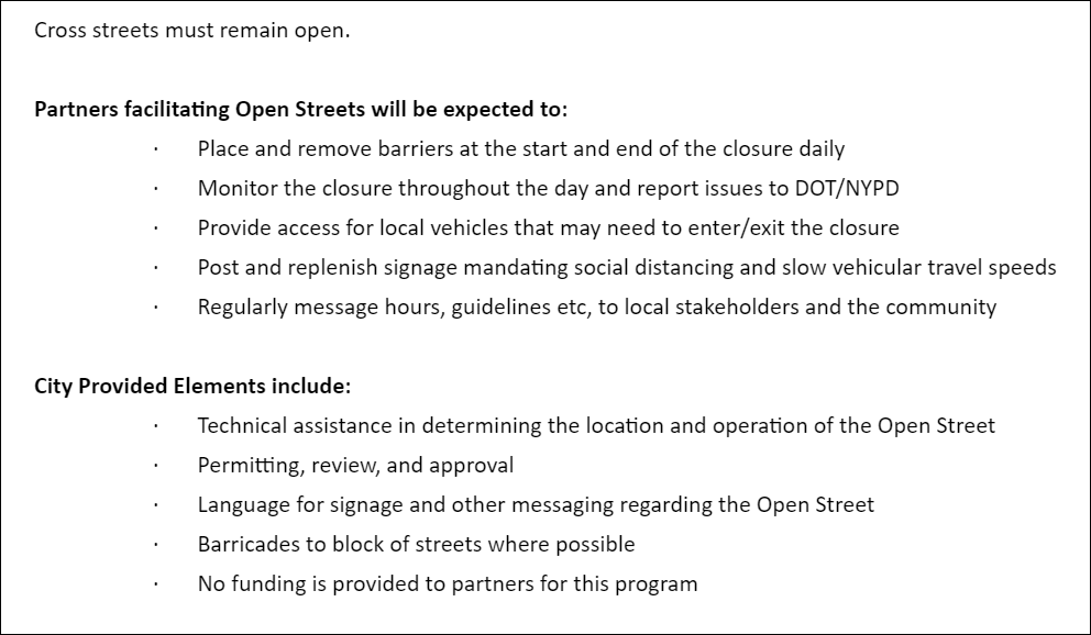 open streets details