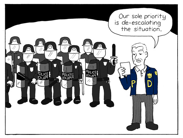 A Round and a Roundy: De Blasio’s Cops Did Not De-Escalate