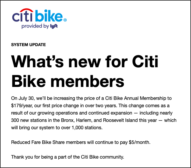 citi bike breaks the news