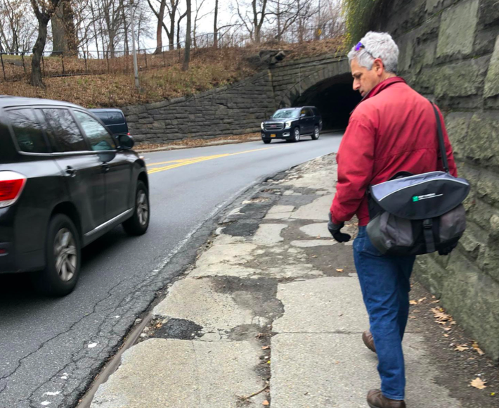 Just look at the condition of the 96th Street transverse — where a cyclist was killed last year and pedestrians are unwelcome.