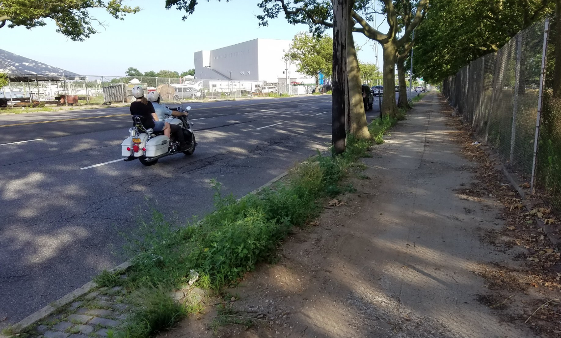 With six lanes for cars, Flatbush Avenue has room for a proper bike lane. Photo: Brian Hedden