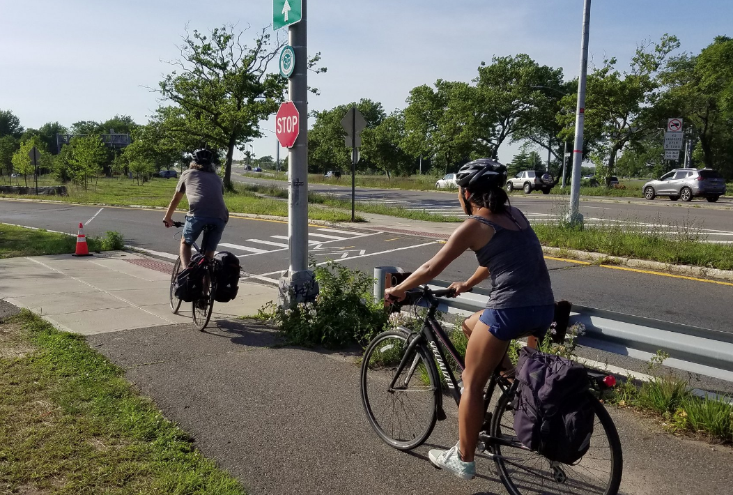 Crossing a Belt Parkway ramp. Photo: Brian Hedden