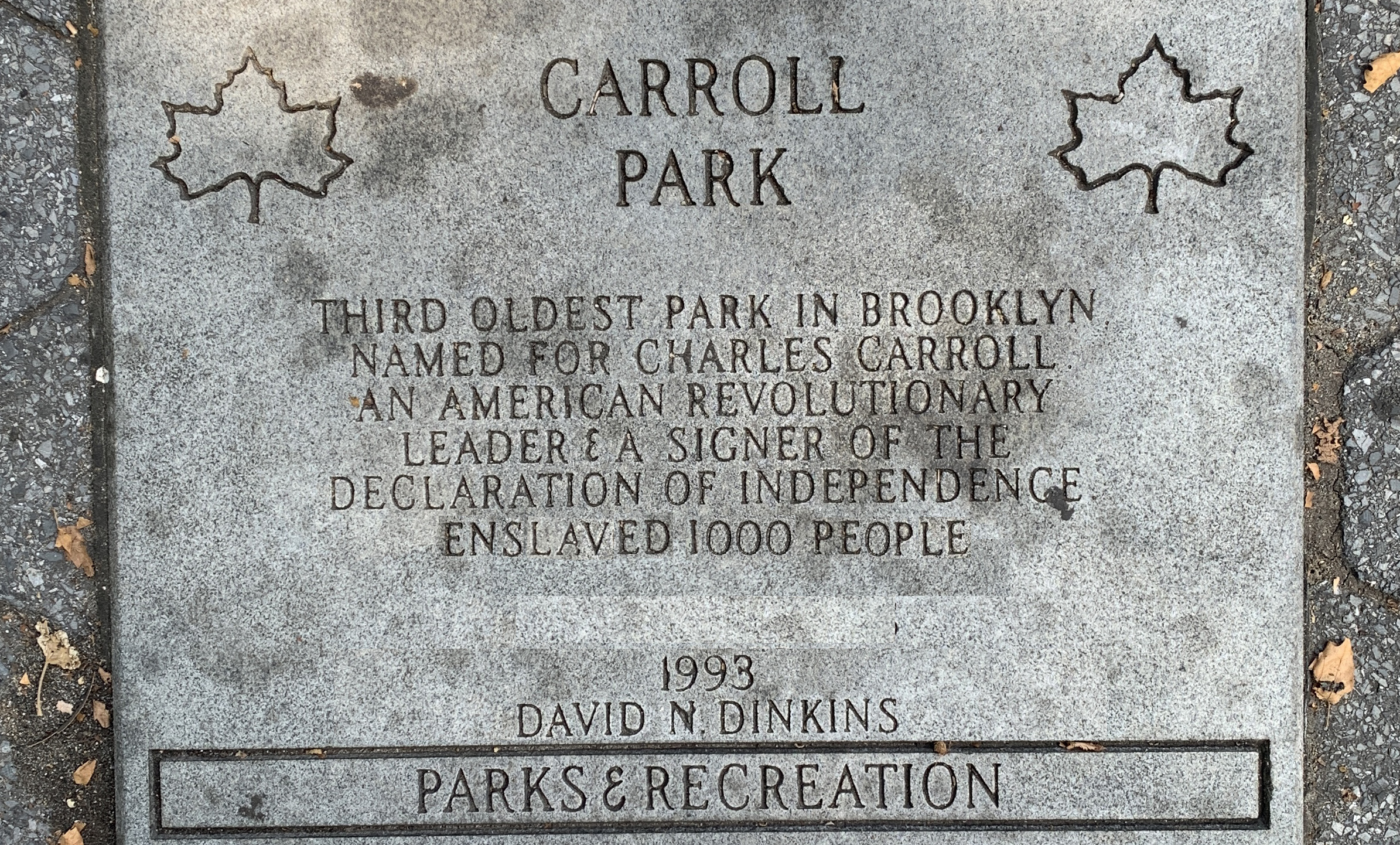Don't miss Charles Carroll's full record...